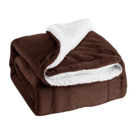 Dubbelsidig Flanell-slängfilt Soffa Soffa Sängfilt