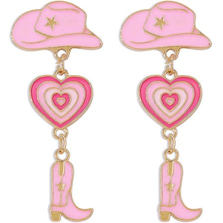 Kvinde Øreringe Øreringe Piger Cowboy Hat Øreringe Kvinder Dangle Øreringe Drop Øreringe