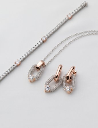 Marmara Sterling Goldplated Link Earrings - Gold - ONE SIZE