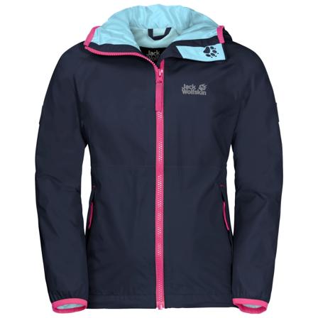Jack Wolfskin Rainy Days Girls Children rain jackets Blue 116
