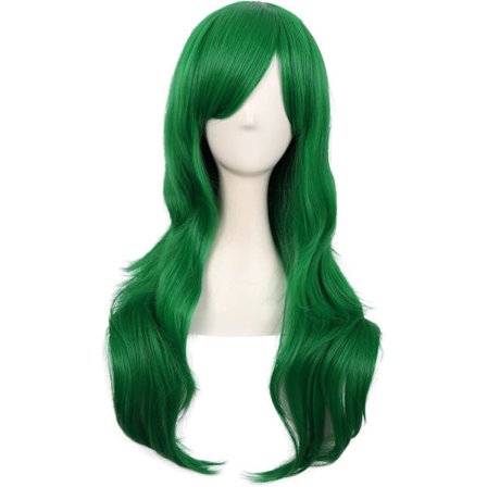 70cm/ 28 tum Lång Lockig Dam Curl Anime Kostym Peruker