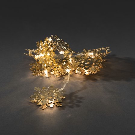 Konstsmide 3146-803 Lysslynge snøflak Gull, Belysning