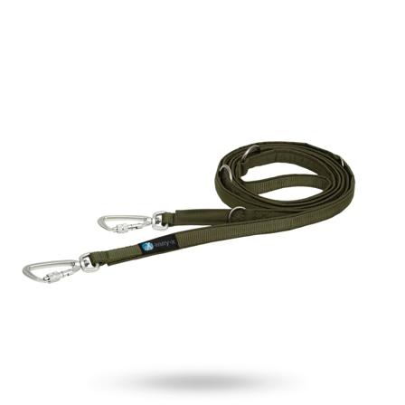 Anny-X - Anny-X Safety Fun Koppel - Oliv - Hundkoppel- För stora hundar