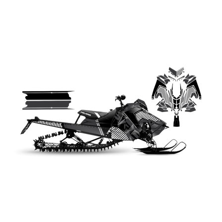 Tarrasarja SweTown Race Twice Musta - Polaris Axys 800 SKS 146 2018-2020