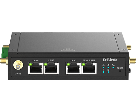 D-LINK 4G M2M Router, 4x Fast Ethernet, Wi-Fi N300