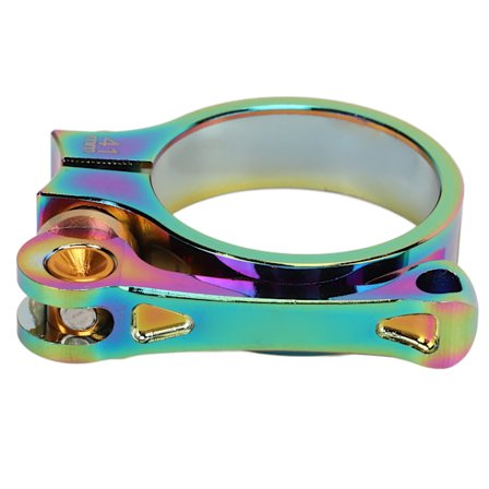 Pyörän satulaputken kiinnike 41 mm, alumiiniseos, pikalukitus satulaputken klemmi 33,9 mm satulaputken kiinnikkeelle Värikäs