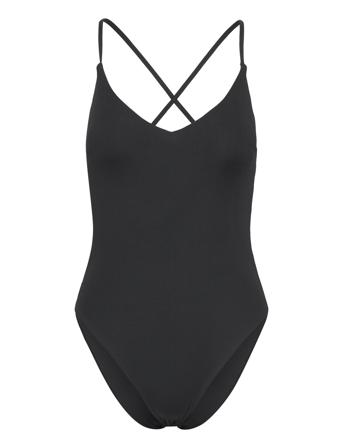 Swimsuit Naila Rib Uimapuku Uima-asut Black Lindex