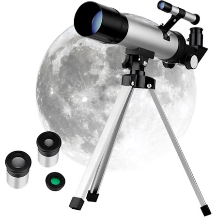Astronomi Teleskop for Voksne Kompakt Refraksjonsteleskop for Stjernekikking og Fugletitting