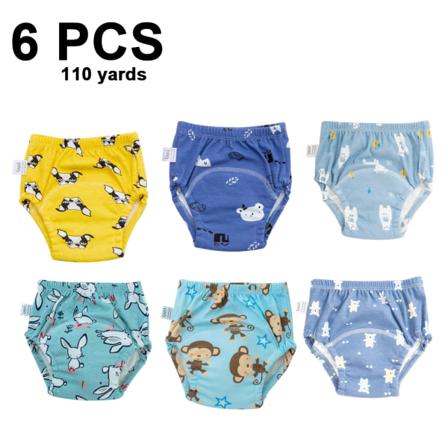 6-pack unisex bomull återanvändbara potträning