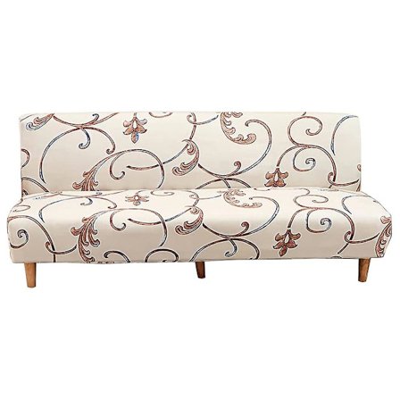 Soffaöverdrag utan armstöd stretch armlös soffa överkast 2-sits soffa överdrag