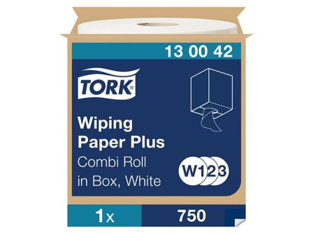 TORK Industritorkrulle Plus W1/2/3 vit - Lyreco - Städ och hygien - Toalettpapper och torkpapper - Industritork