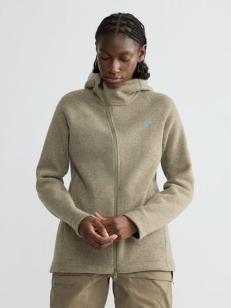 Klättermusen Balder 2.0 Zip Hoodie Dame - Light Olive - S