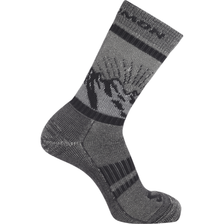 Salomon - Strømper Strømper Retro Wool Crew - Black / Martini Olive