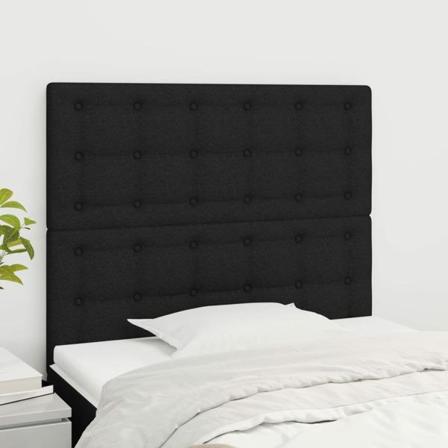 Vidaxl Huvudgavlar 2 St Svart 90x5x78/88 Cm Tyg Svart
