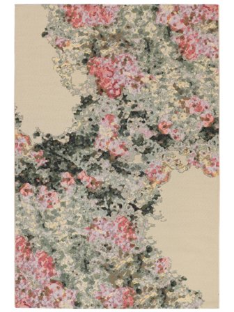Washable Indoor/Outdoor Rug Floral Villea Pink Oeko-Tex