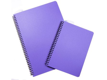 Anteckningsblock PP A4 90blad linjerat lila - Lyreco - Kontorsmaterial > Block och anteckningsböcker > Anteckningsblock