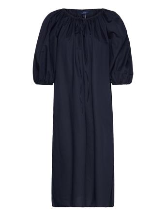 Relaxed Gathered Dress Blue GANT
