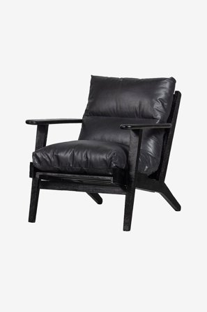 WOOOD - Lænestol Houston - Sort - Lænestole - Fra Homeroom