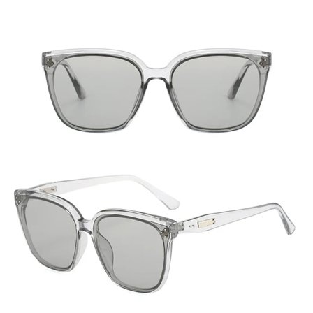 DL GLASSES Personlige solbriller Retro Square solbriller Koreansk blid Fashion monster Oversized solbriller 2024