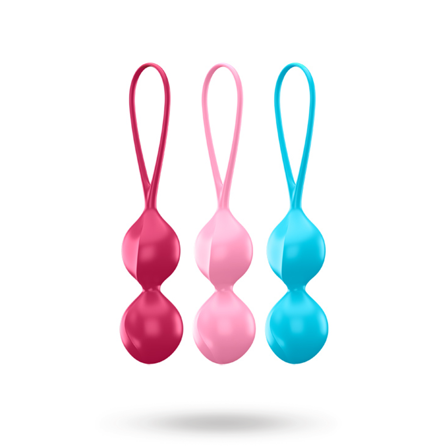 Satisfyer Balls Training Set - Vuxen.se - Träna bäckenbotten med knipkulor för kegelövningar, geishakulor