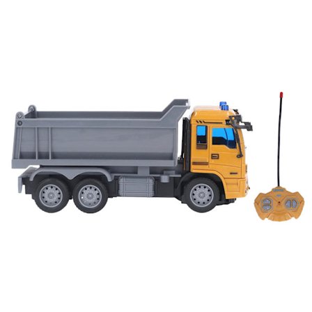 RC Dump Truck Simulering Krasjsikker Sikker Stabil Multifunksjonell RC Anleggsbil for Over 3 År Gammel