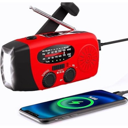 Clockwork Radio, Solar Emergency FM AM NOAA Bärbar Radio med SOS Alert