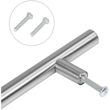 20 kpl Keittiön Kaapin Ovi Ruostumaton Teräs 128mm