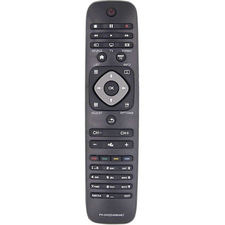 Philipsin korvaava kaukosäädin, universaali kaukosäädin Philips Smart TV:lle, yhteensopiva Philips 242254990467 [DB]