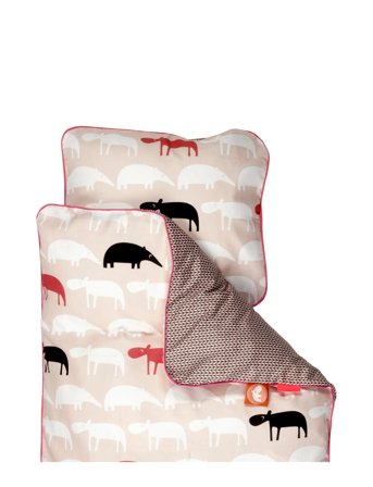 Done by Deer Bedlinen Baby Se Zoopreme - Pink - 70X80CM;28X35CM