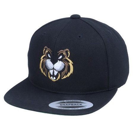 Kiddo Cap - Svart snapback Keps - Kids Beaver Black Snapback @ Hatstore
