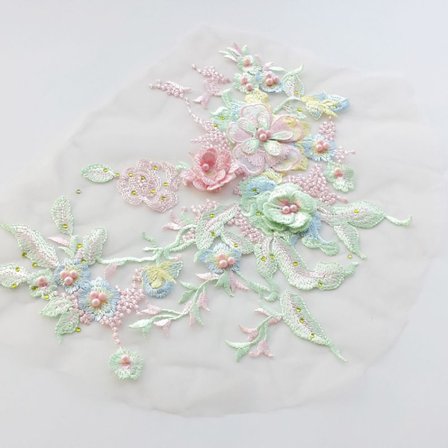 3D Lace Flowers -häämekon koristelu 3 3