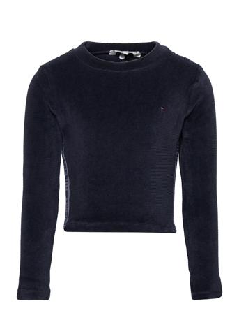 Tape Knit Top L/S T-shirts Long-sleeved T-shirts Blå Tommy Hilfiger