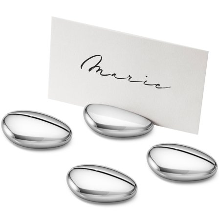 Georg jensen Sky paikkakorttipidikkeet 4 kpl, kromi