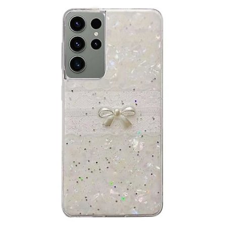 Samsung Galaxy S23 Ultra 5g -kuorellinen kuvioitu rusetti Tpu -puhelimen suojakotelo