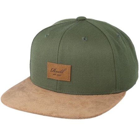 Reell - Grön snapback Keps - Suede Dark Olive Snapback @ Hatstore