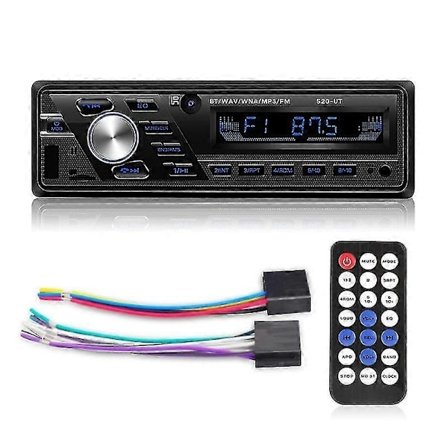 Bilradio 12v/24v Bil/lastbil Radio Bluetooth 1din Bil Stereo Afspiller Telefon Aux Iso Interface Mp3 Fm/usb/radio Fjernbetjening-xindaren