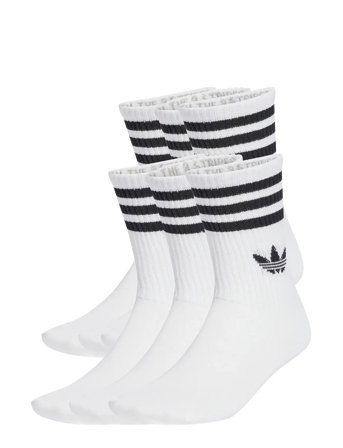 adidas Originals 3S Crew S 6P - White - 34-36