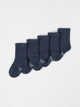 Polarn O. Pyret - 5-pack of socks - 25|27 - Childrenswear - blue