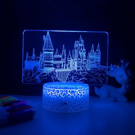 Magic Academy Harry Potter Nattlys 3D LED Illu