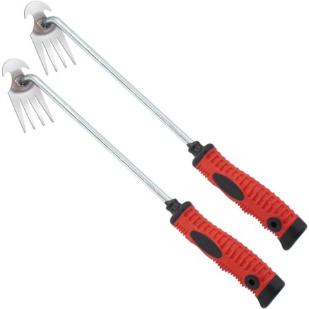 2 stk. Ukrudtsfjerner, Haveværktøjer Ukrudtsfjernelse Opgravning Ukrudtsværktøj, Premium Manganstål Smed Ukrudtsfjerner, Manuel Ukrudtsfjerner