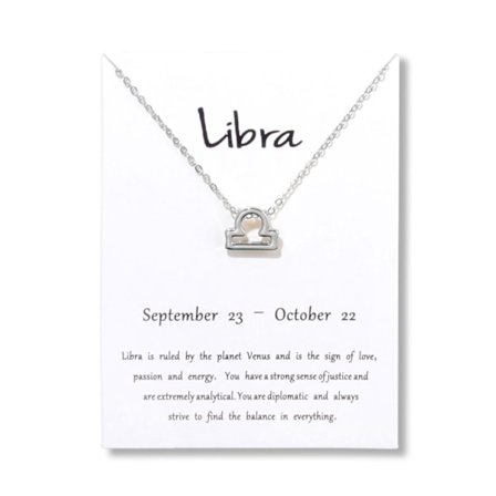 Lahjakaulakoru Zodiac Sign Wave Libra -kaulakoru