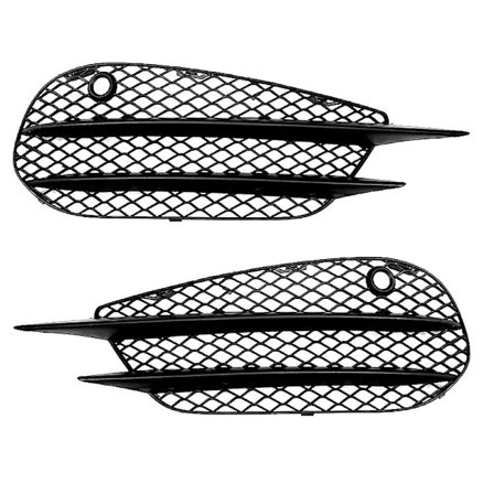 Front støtfangergrillgitter tåkelysdeksel for - C-klasse W205 C180 C200 C260 2015-2018 Modifikasjon