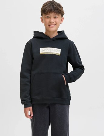 Jack & Jones Jorinwood Block Branding Sweat Noos Jnr - Black - 164