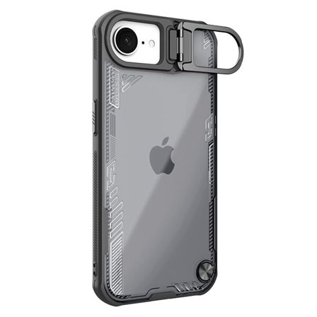 Nillkin Iceblade Prop Case jalustalla iPhone 16e:lle - Musta