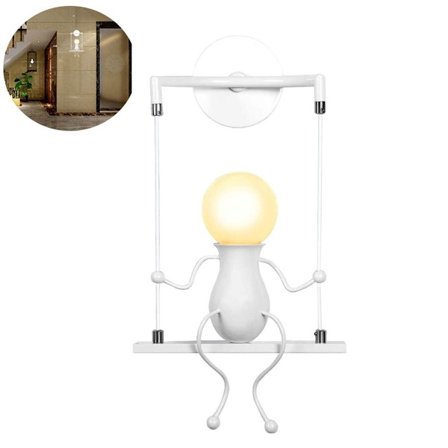 Humanoid Kreativ Væglampe Moderne Væglampe Enkel Stearinlys Væglamper KLB