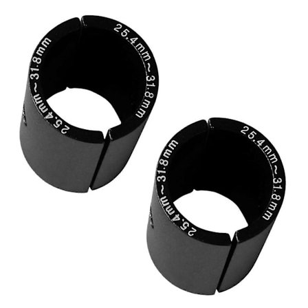 2x Sykkelstyre Bar Shim Spacer Stem Reduser Størrelse Reduserende Bushing Sleeve 25.4mm Til 31.8mm Bar Bo