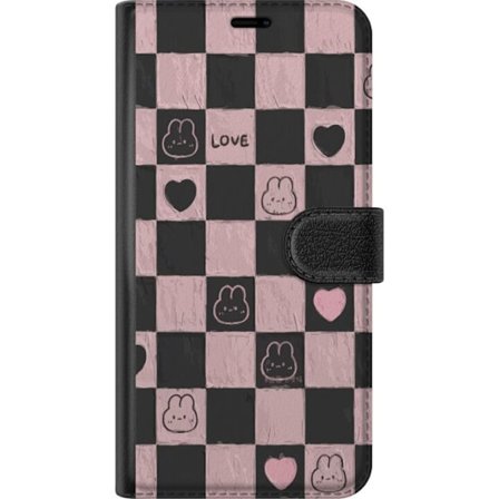 Yhteensopiva Lompakkokotelo Apple Apple iPhone 17 Pro Max Musta ja pinkki