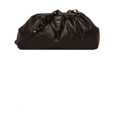 Pinko, Mini Chain Clutch Bag Czarny, Kobieta, Rozmiar: ONE Size
