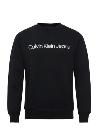 Core Instit Logo Sweatshirt Sweatshirt Trøje Sort Calvin Klein Jeans