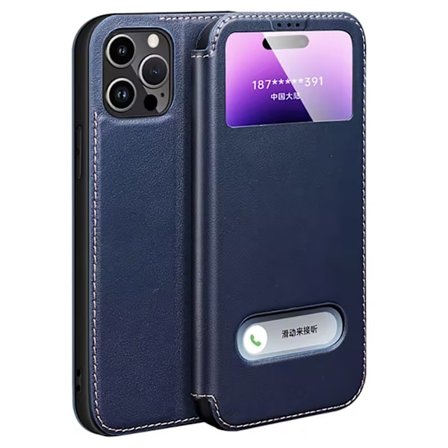 iPhone 16 Pro Max - Tidlöst Skalskydd i Läder & TPU